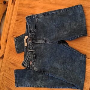 Hollister Mid-rise Acid Wash Med Blue Jeggings Jeans, Size 11R